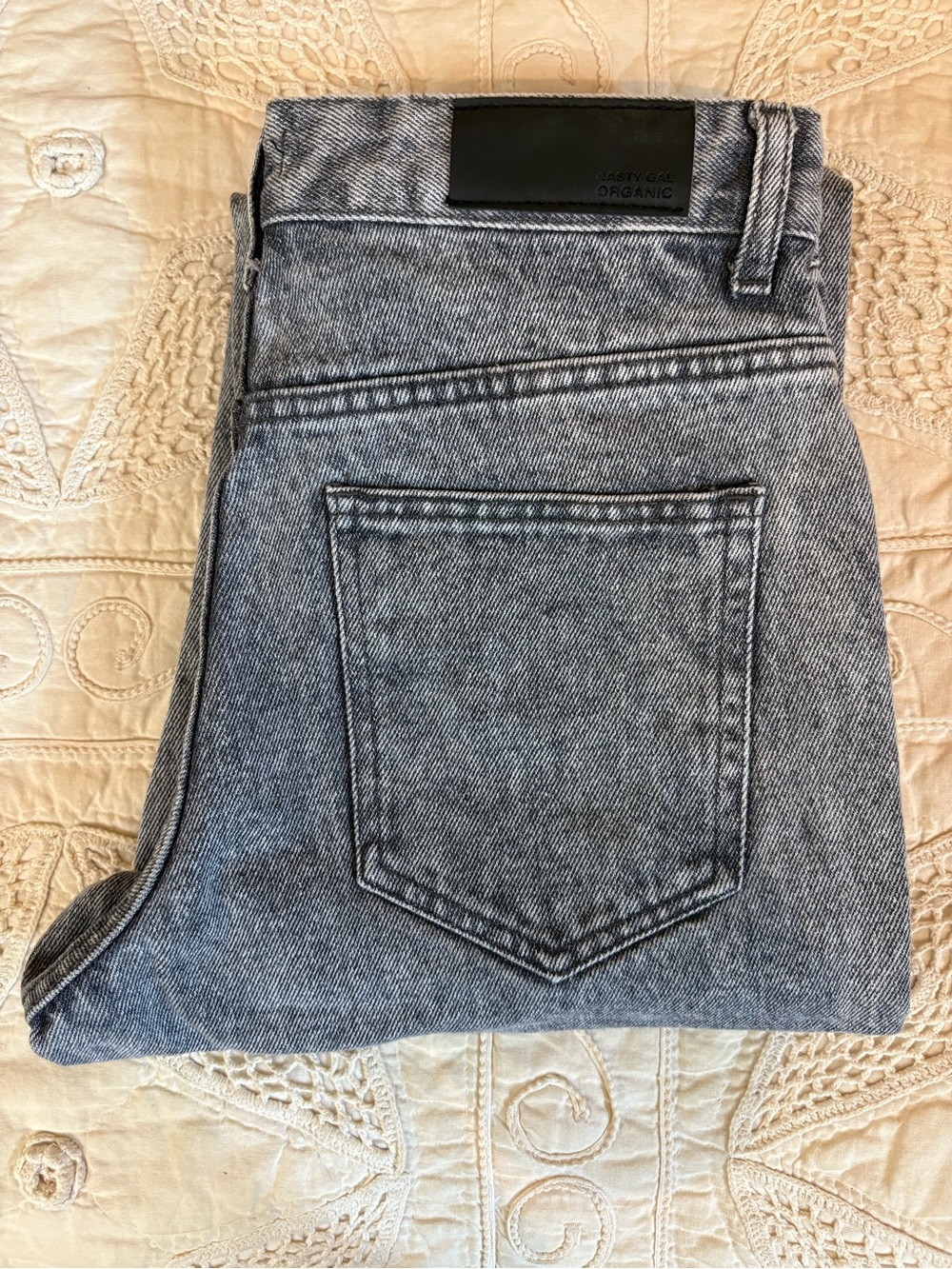 Nasty Gal High Rise Straight Leg Jeans Size 4 Short (Petite)
